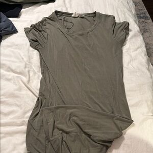 C&C California Fitted Green Short Sleeve tshirt dress